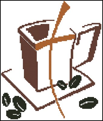 Кофе вышивка крестом схема