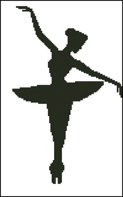 Балерина 3 вышивка крестом схема