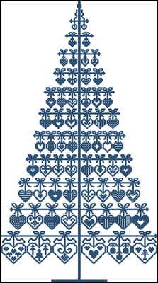 L'albero di Sabrina схема вышивки крестом