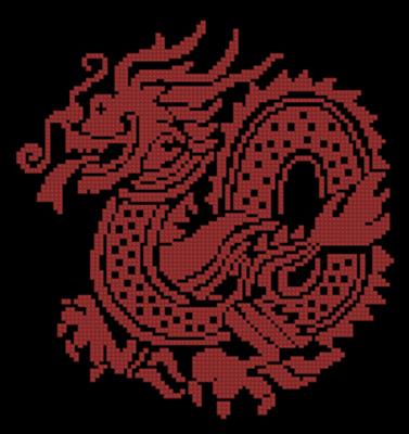 Dragon - for Lady of Mist вышивка схема