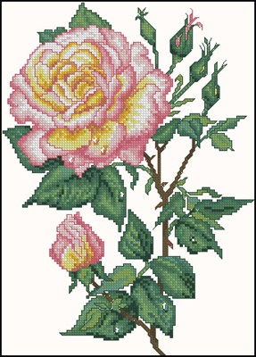 Fragrant Rose вышивка крестом схема скачать бесплатно