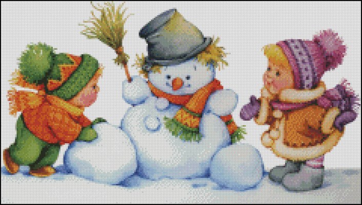 Снеговик и дети
