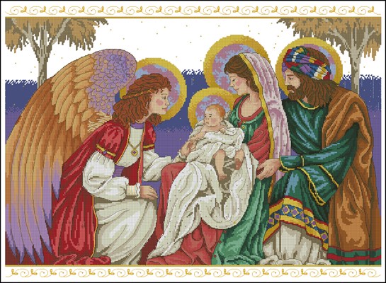 Святое семейство и Ангел