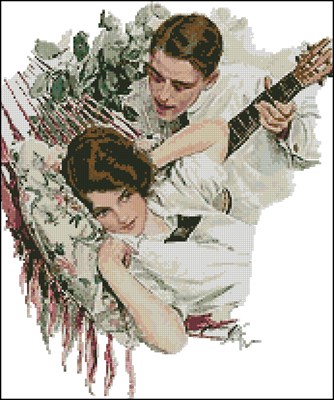 Victorian Romance схема вышивки крестом