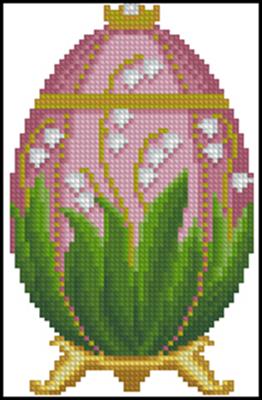 Lily of the Valley Faberge Egg вышивка