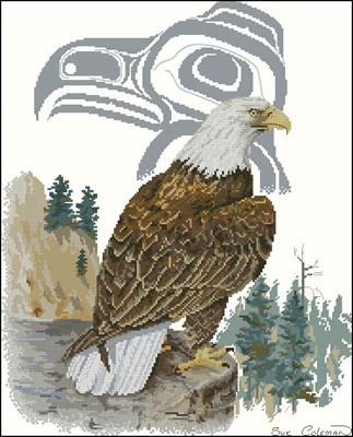 The Eagle by Sue Coleman вышивка