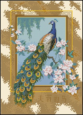 Beautiful Bird схема вышивки крестом скачать бесплатно