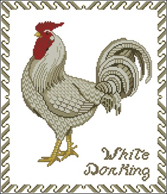 White Don King схема вышивки