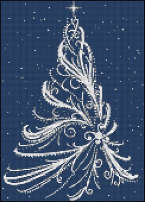 Christmas tree cool схема вышивки крестом