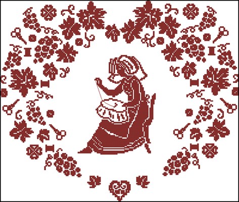 Сердце белошвейки схема вышивки