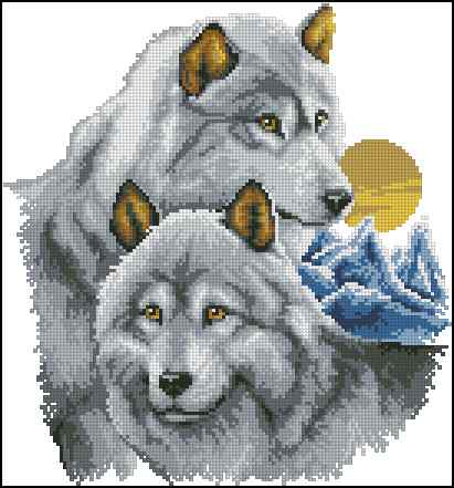 Волк амигуруми — схема вязания