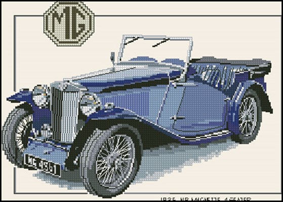 CMG115 - 1936 Magnette схема вышивки крестом