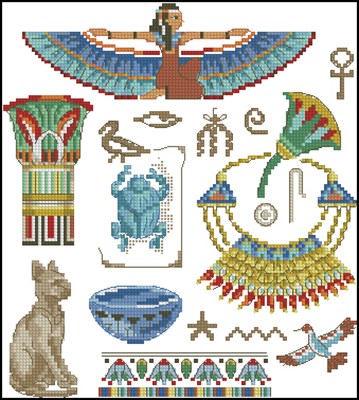 Египет схема вышивки крестом