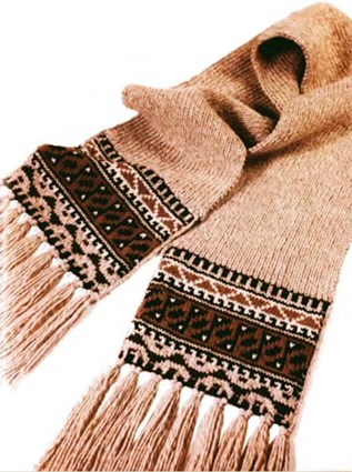 Мужской турецкий шарф с бахромой